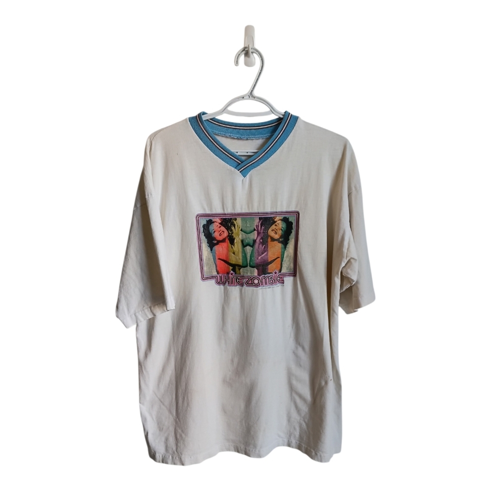 Vintage 1997 White Zombie T Shirt Giant Large Heavy Metal Band Tee Rock Music